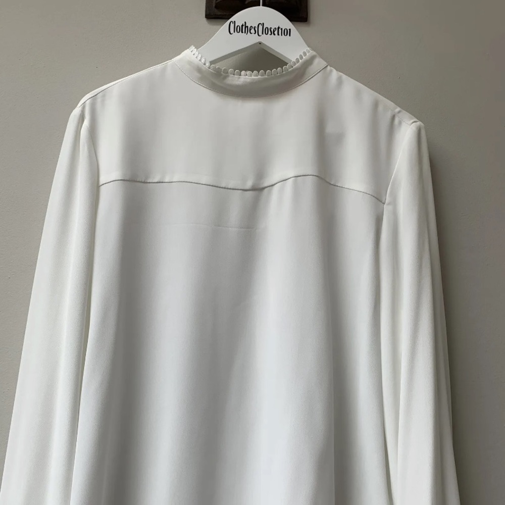 House of bruar shirt blouse size uk 14 ivory classic - Picture 5 of 15